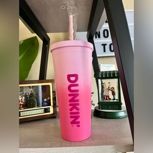 Dunkin’ Donuts Pink  acrylic tumbler NWT